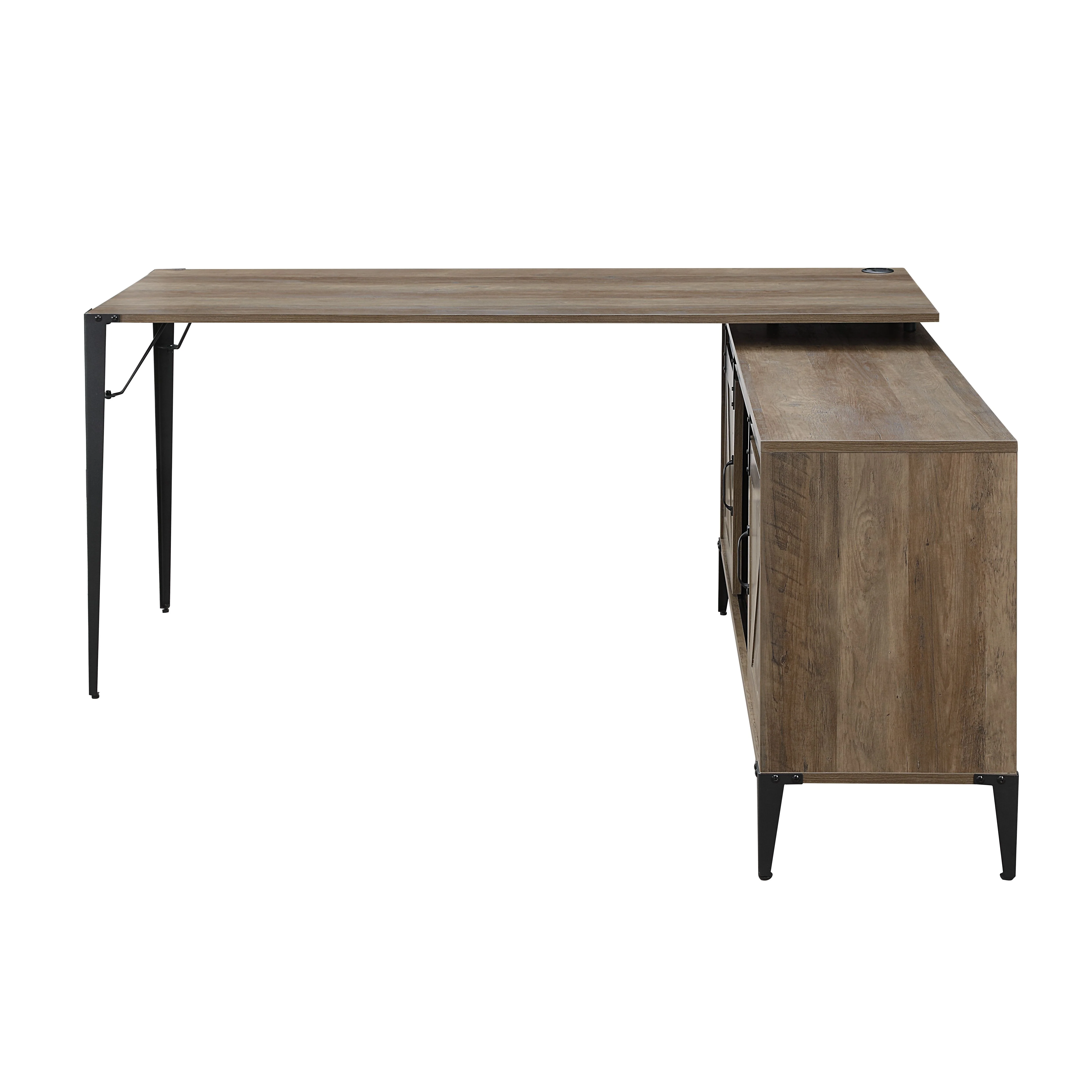 Zakwani Oak Writing Desk 65" - Image 6