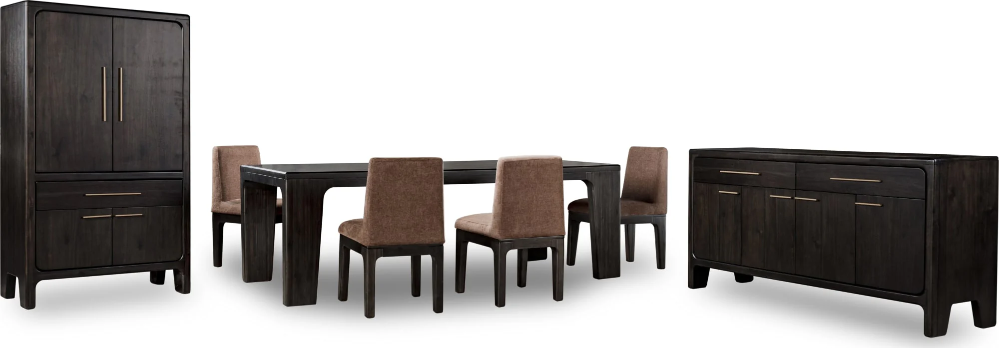 Zamba Pineapple/Jaguar Chenille Upholstered Acacia Wood Dining Chair (Set of 2) - Image 10