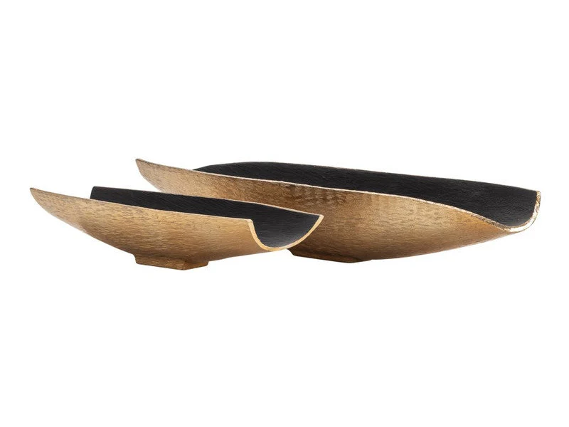 Zara Gold Two-Toned Nesting Boat Shaped Bowl