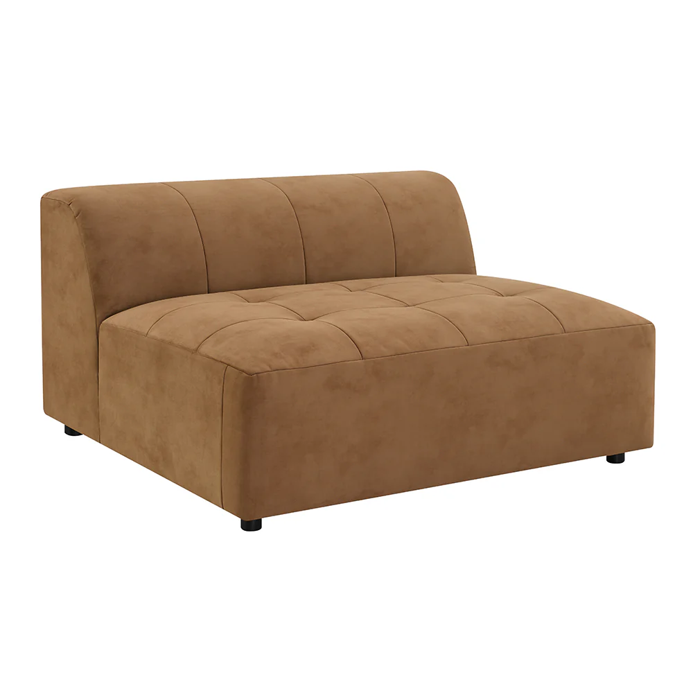 Zoey Chocolate Modular - Armless Chair - Image 2