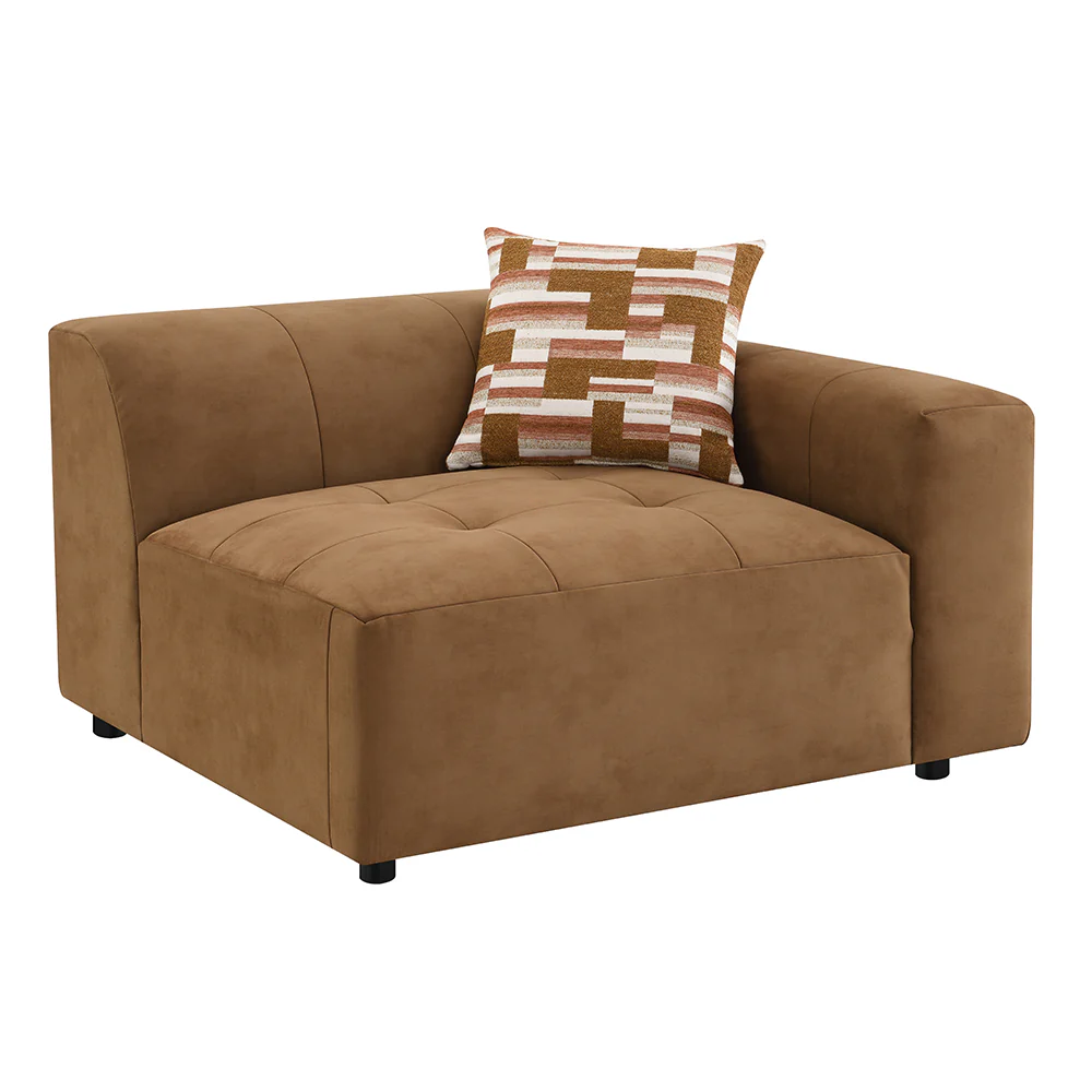 Zoey Chocolate Modular LAF Chair - Image 2