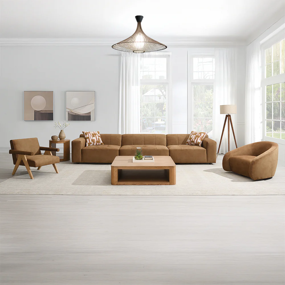 Zoey Chocolate/Oak Accent Chair - Image 12