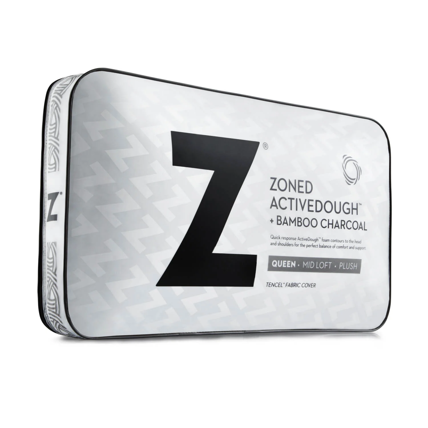 Zoned ActiveDough Bamboo Charcoal Queen Pillow - Image 7