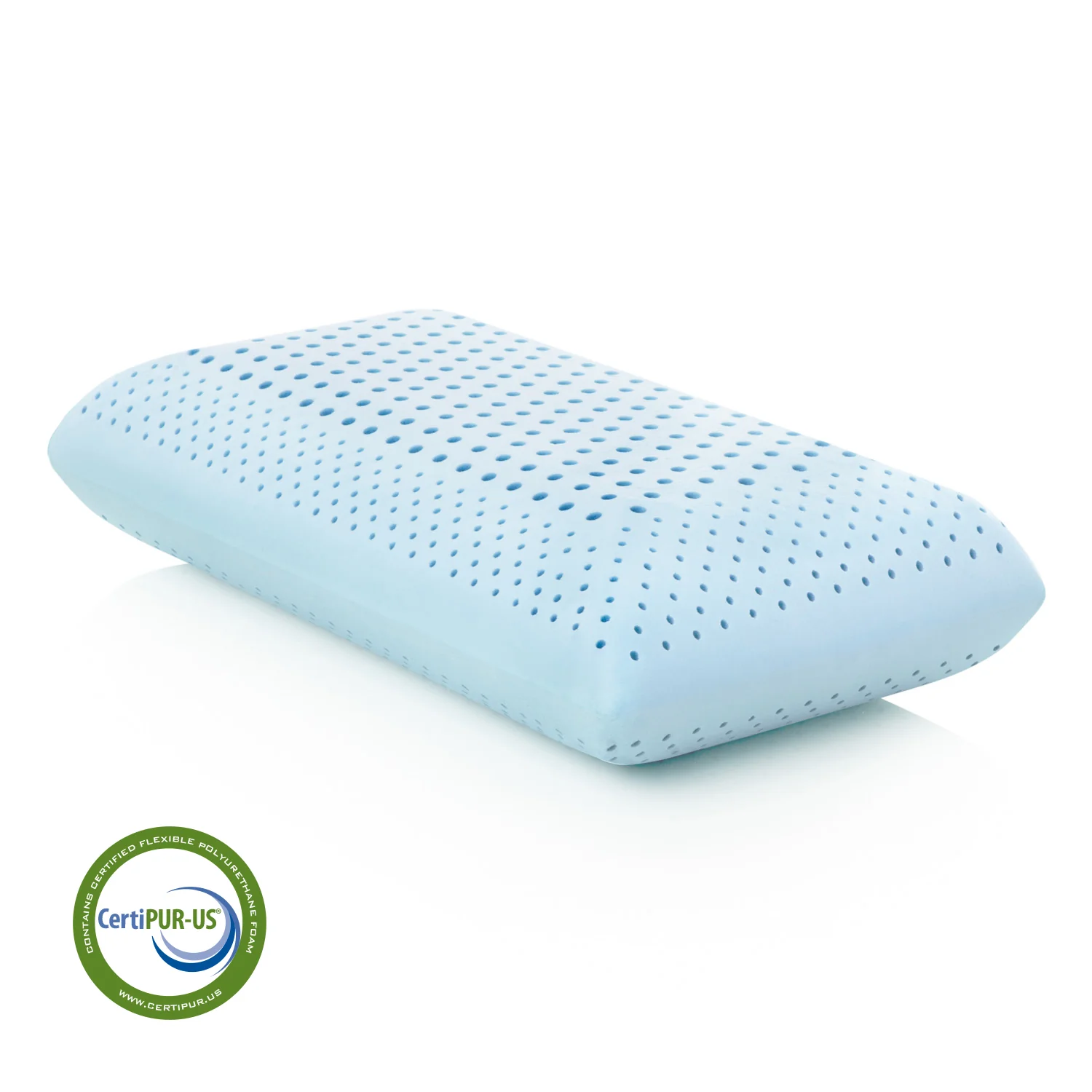 Zoned Gel Dough White King Low Loft Pillow - Image 3