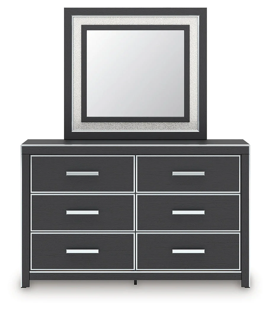 Zuraleus Black King Storage Bedroom Set with Dresser, Mirror, Chest and Nightstand (Online Special Price) - Image 2