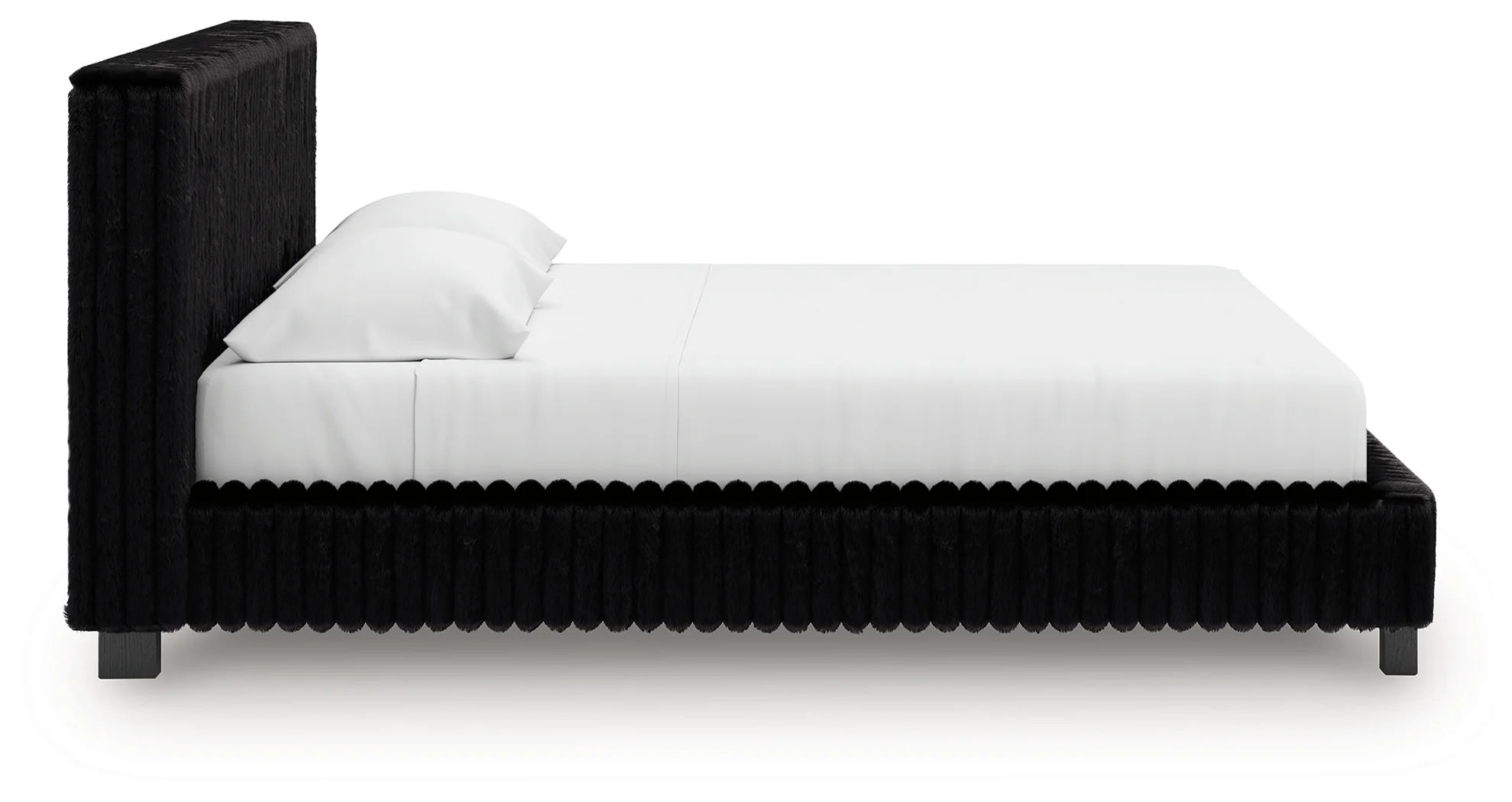 Zuraleus Black King Upholstered Bed, Dresser and Nightstand - Image 13
