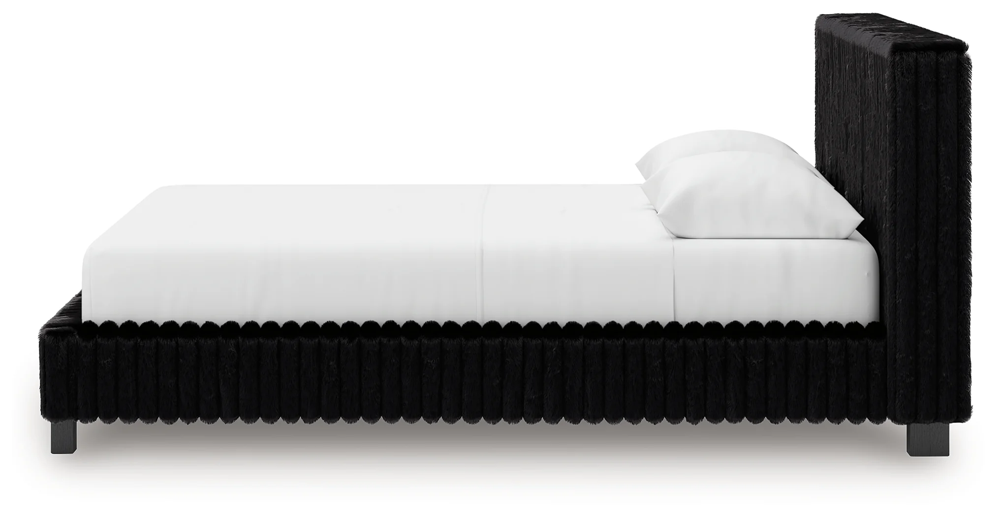 Zuraleus Black Queen Upholstered Bed, Dresser and Mirror - Image 13