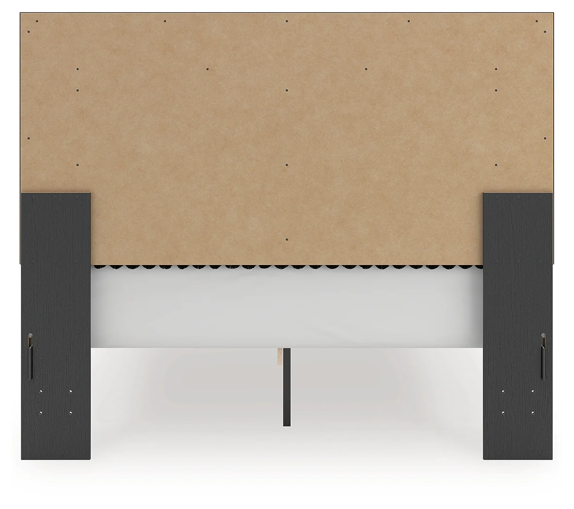 Zuraleus Black Queen Upholstered Panel Platform Storage Bed - Image 7