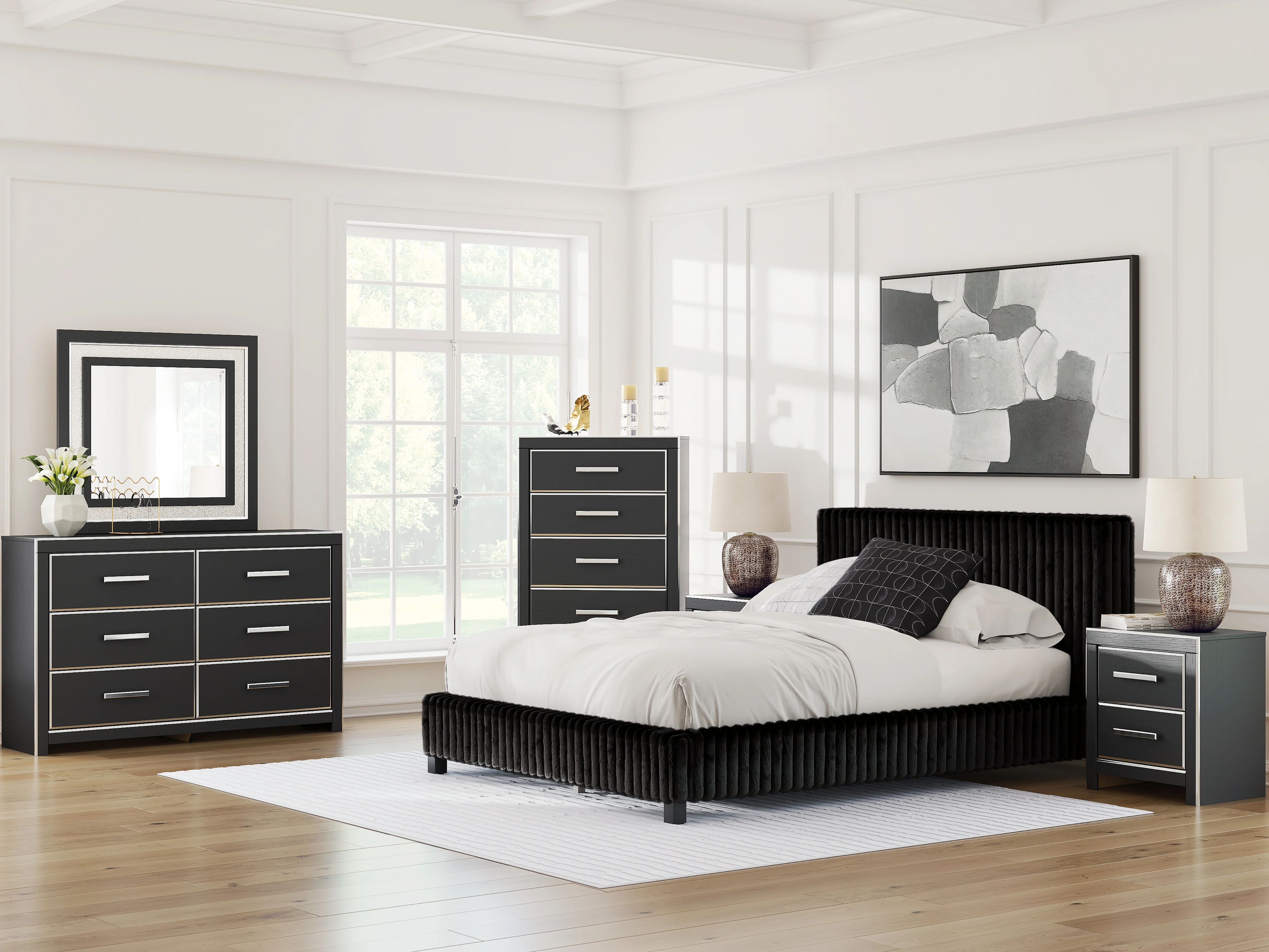 Zuraleus Black Six Drawer Dresser - Image 10
