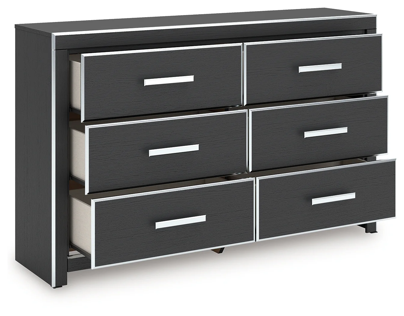 Zuraleus Black Six Drawer Dresser - Image 3