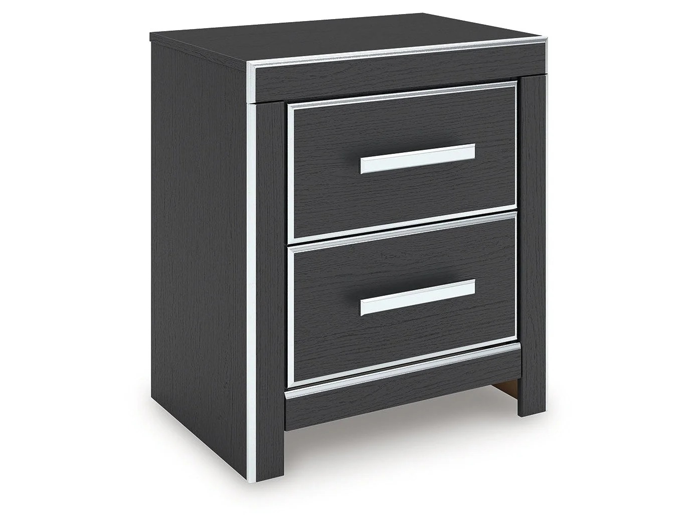 Zuraleus Black Two Drawer Night Stand (Online Special Price)