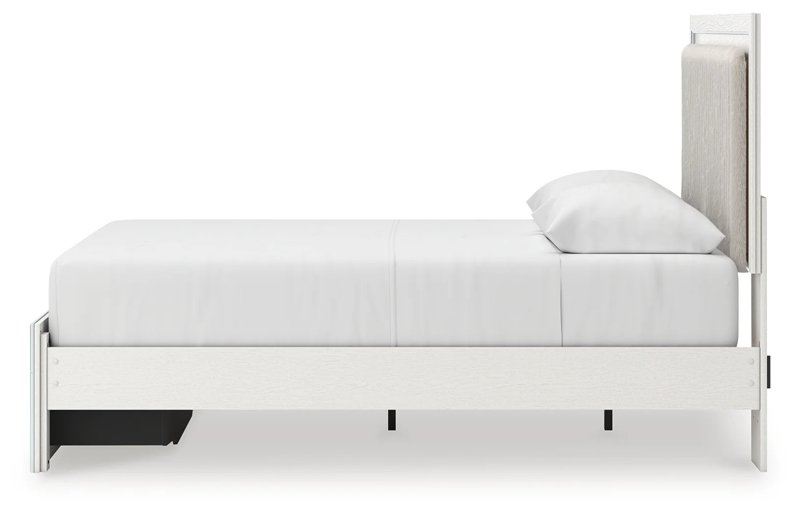 Zuraleus Brown/White Queen Upholstered Panel Platform Storage Bed, Dresser and Mirror (Online Special Price) - Image 14