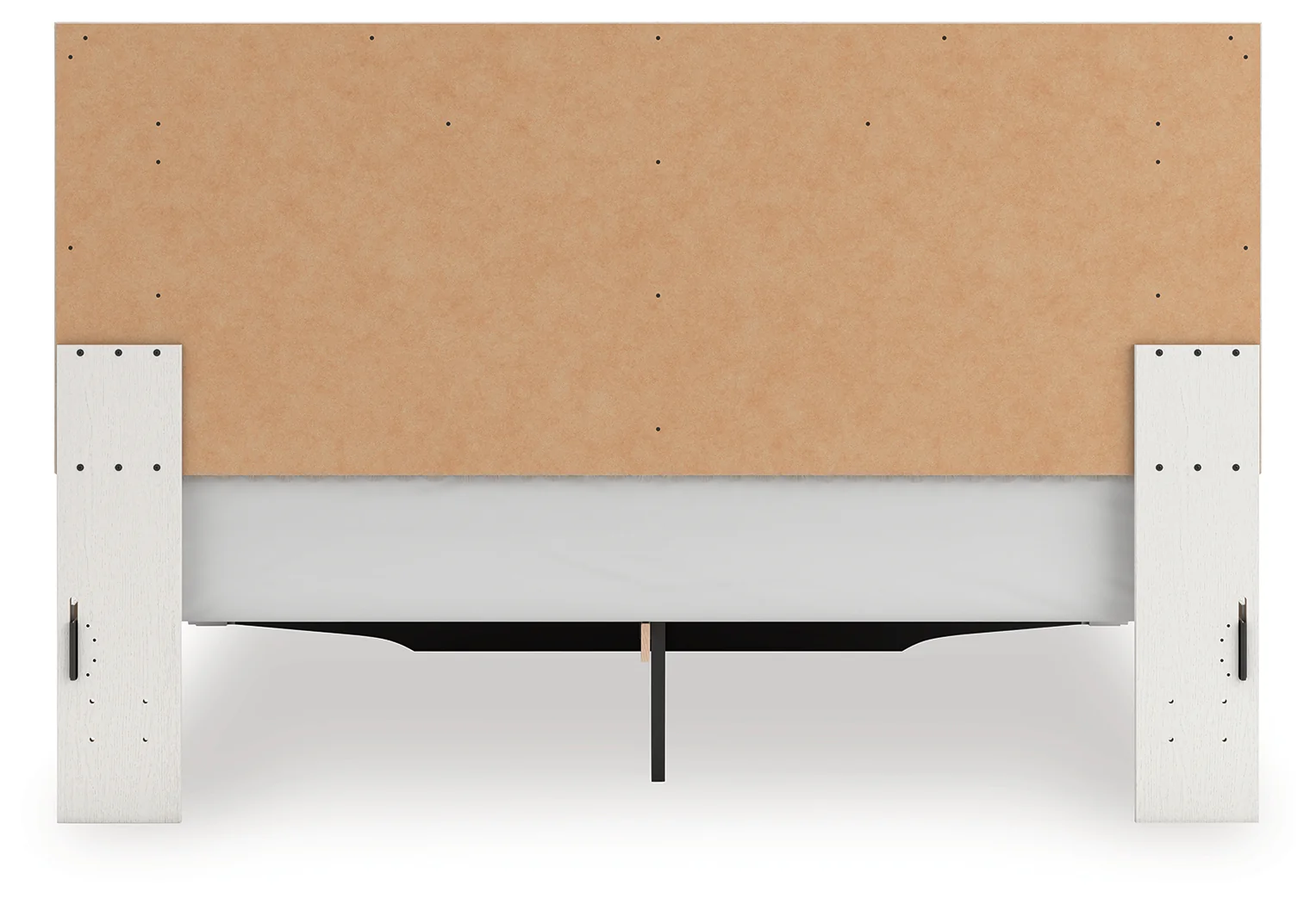 Zuraleus White King Upholstered Panel Platform Storage Bed - Image 4