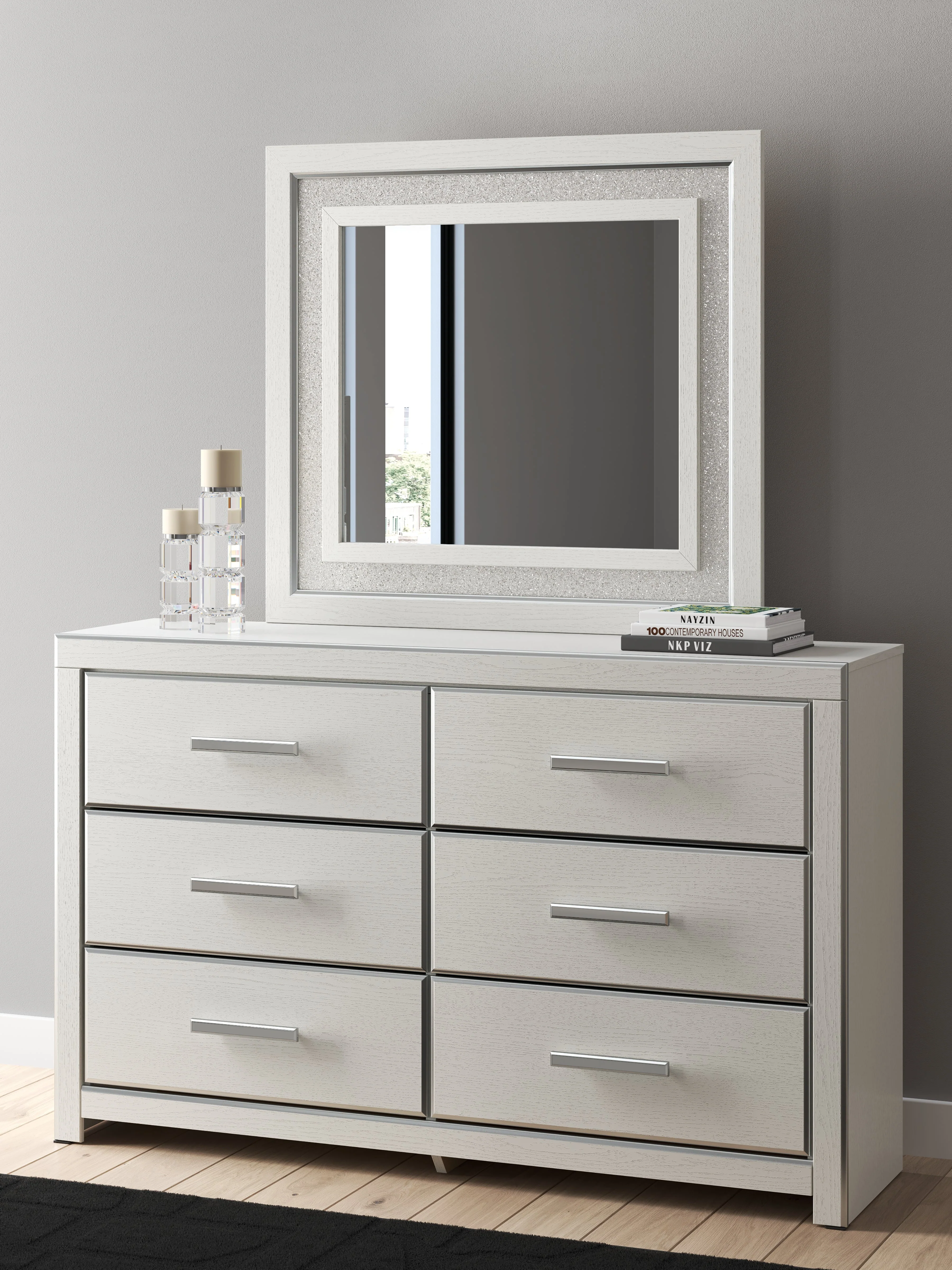 Zuraleus White Queen Storage Bedroom Set with Dresser, Mirror and Nightstand (Online Special Price) - Image 7