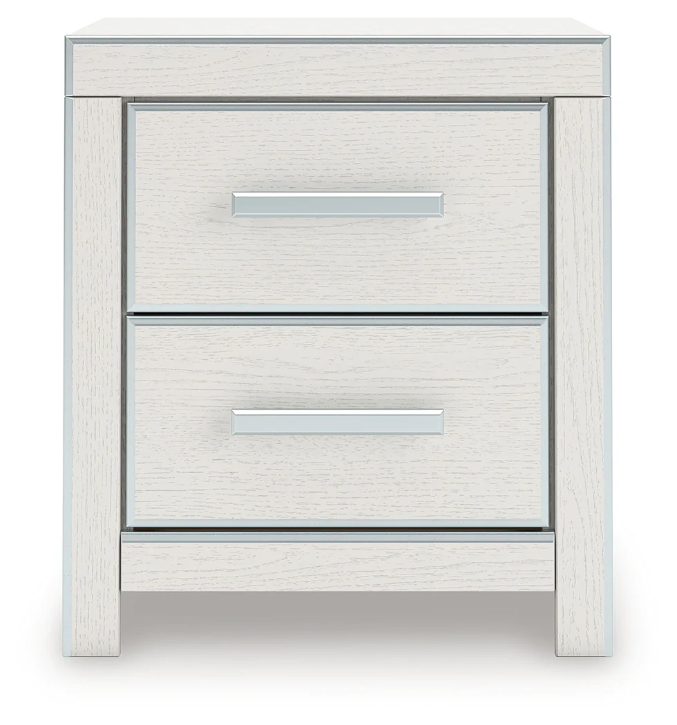 Zuraleus White Queen Upholstered Panel Bed, Dresser, Mirror and Nightstand (Online Special Price) - Image 14