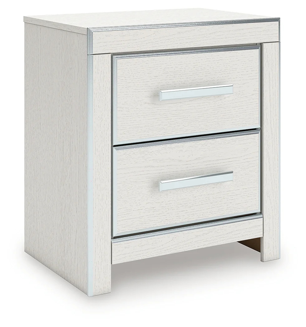 Zuraleus White Queen Upholstered Panel Bed, Dresser, Mirror and Nightstand - Image 15