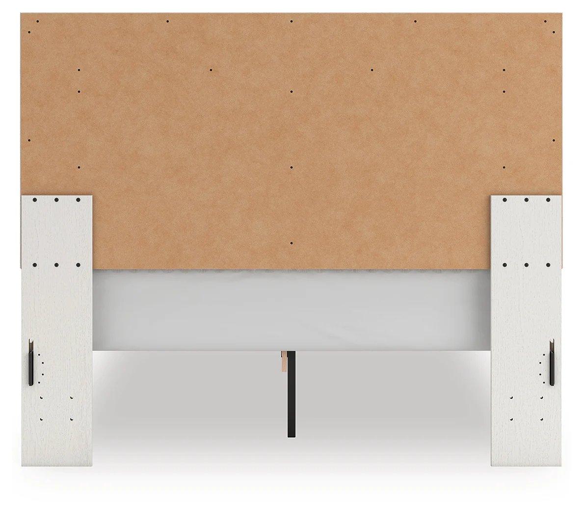 Zuraleus White Queen Upholstered Panel Platform Bed - Image 8