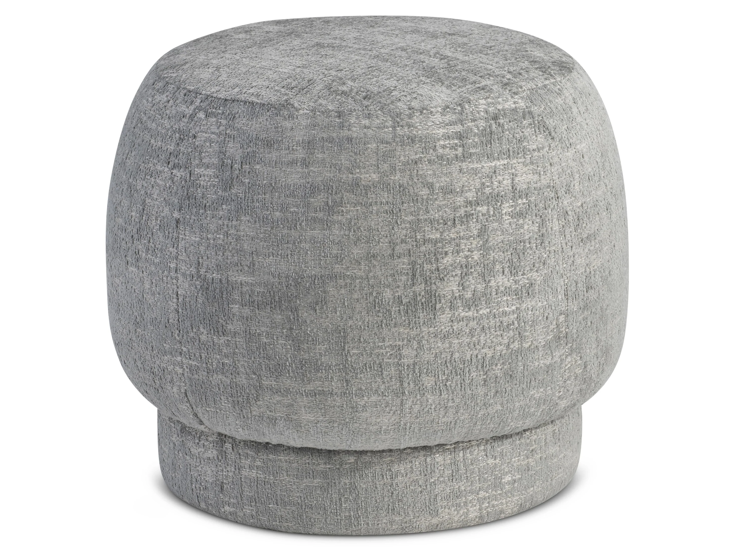 Izzy Blue Fabric Ottoman